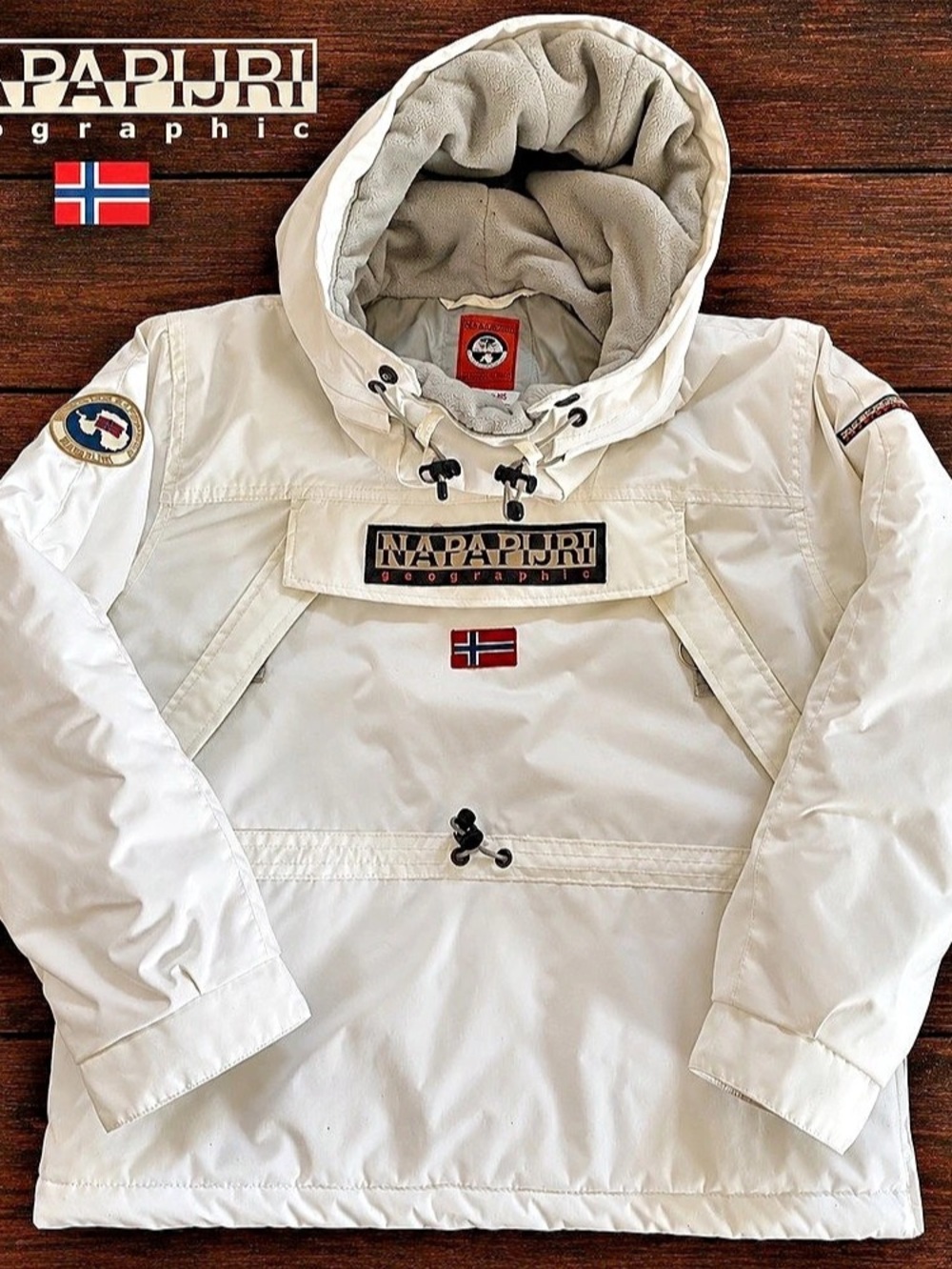 Napapijri Kids Size 12 White Winter Jacket